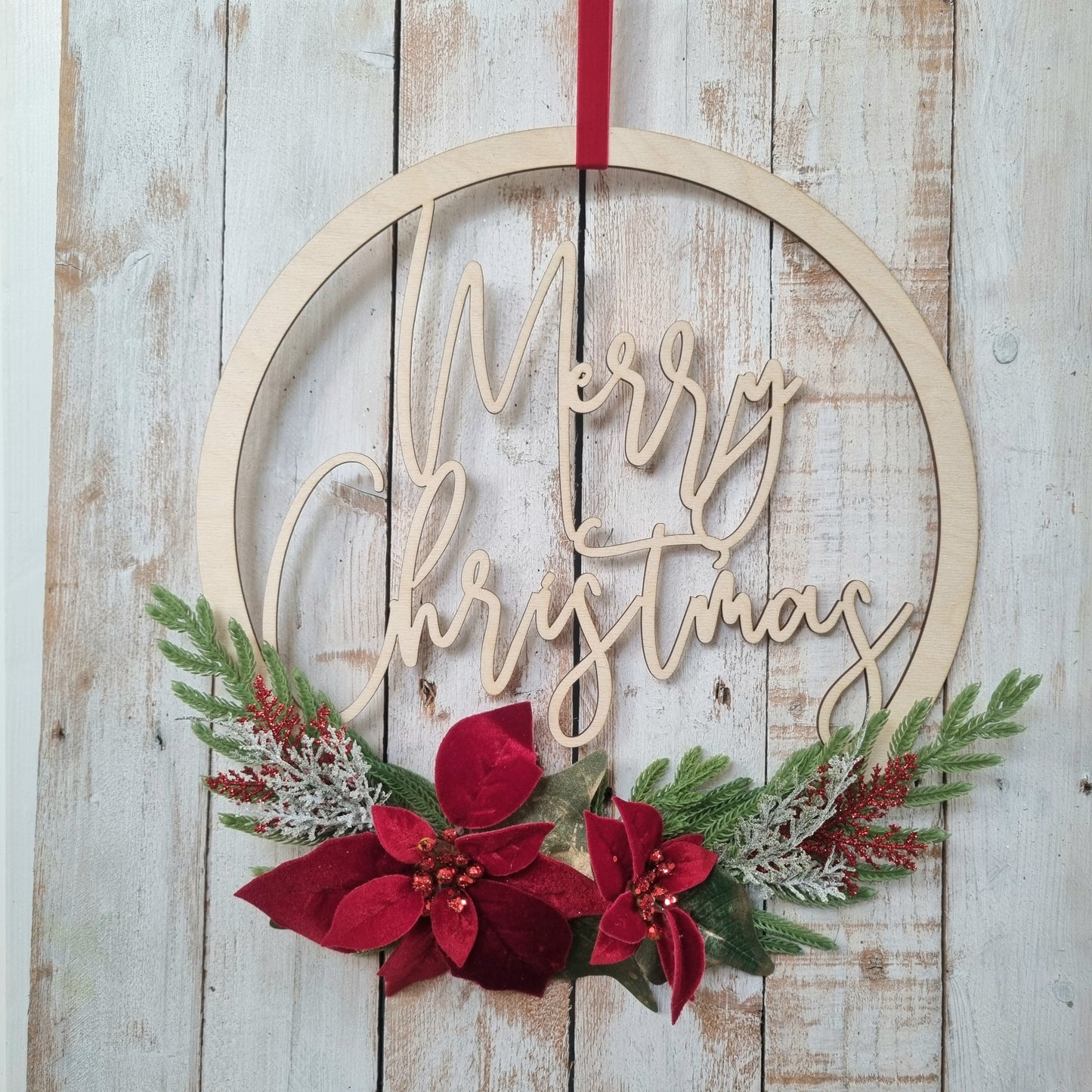 Christmas Hoop Wreath