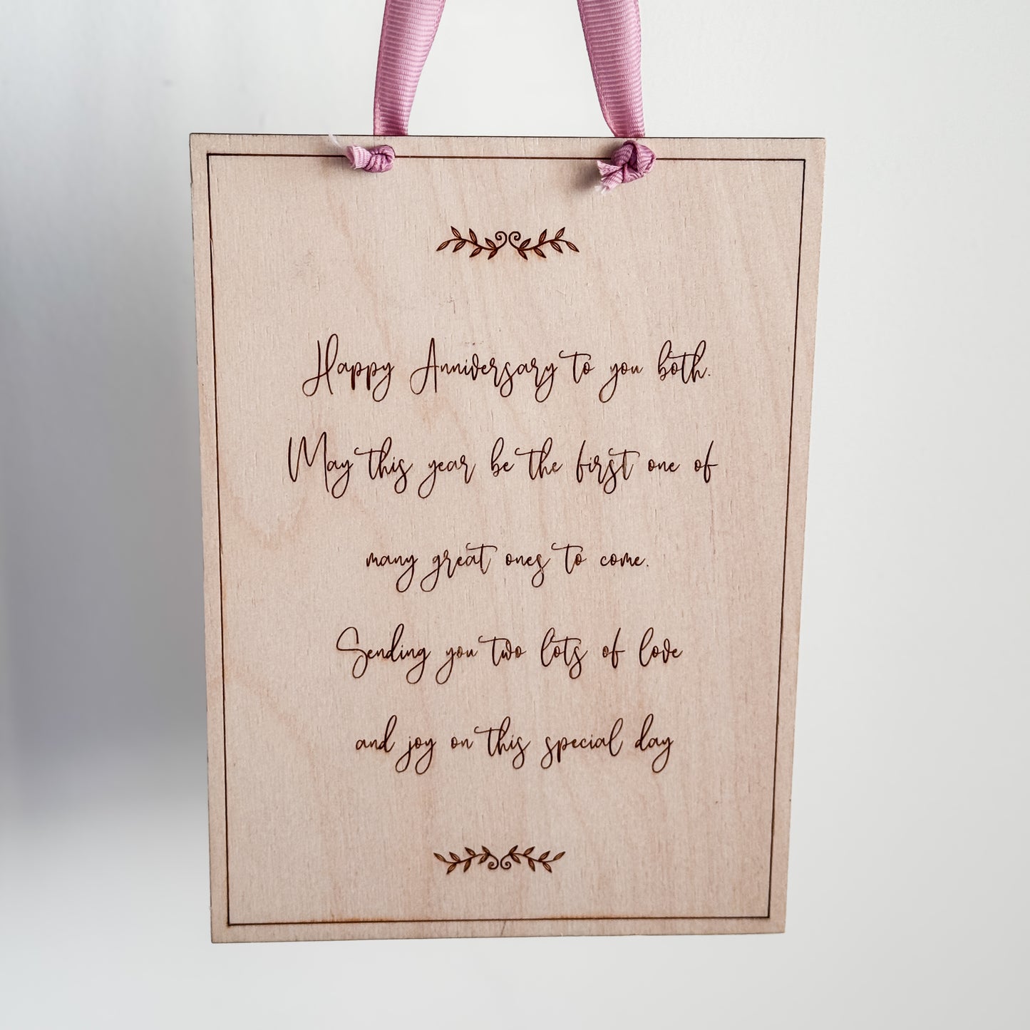 Happy Anniversary Plaque