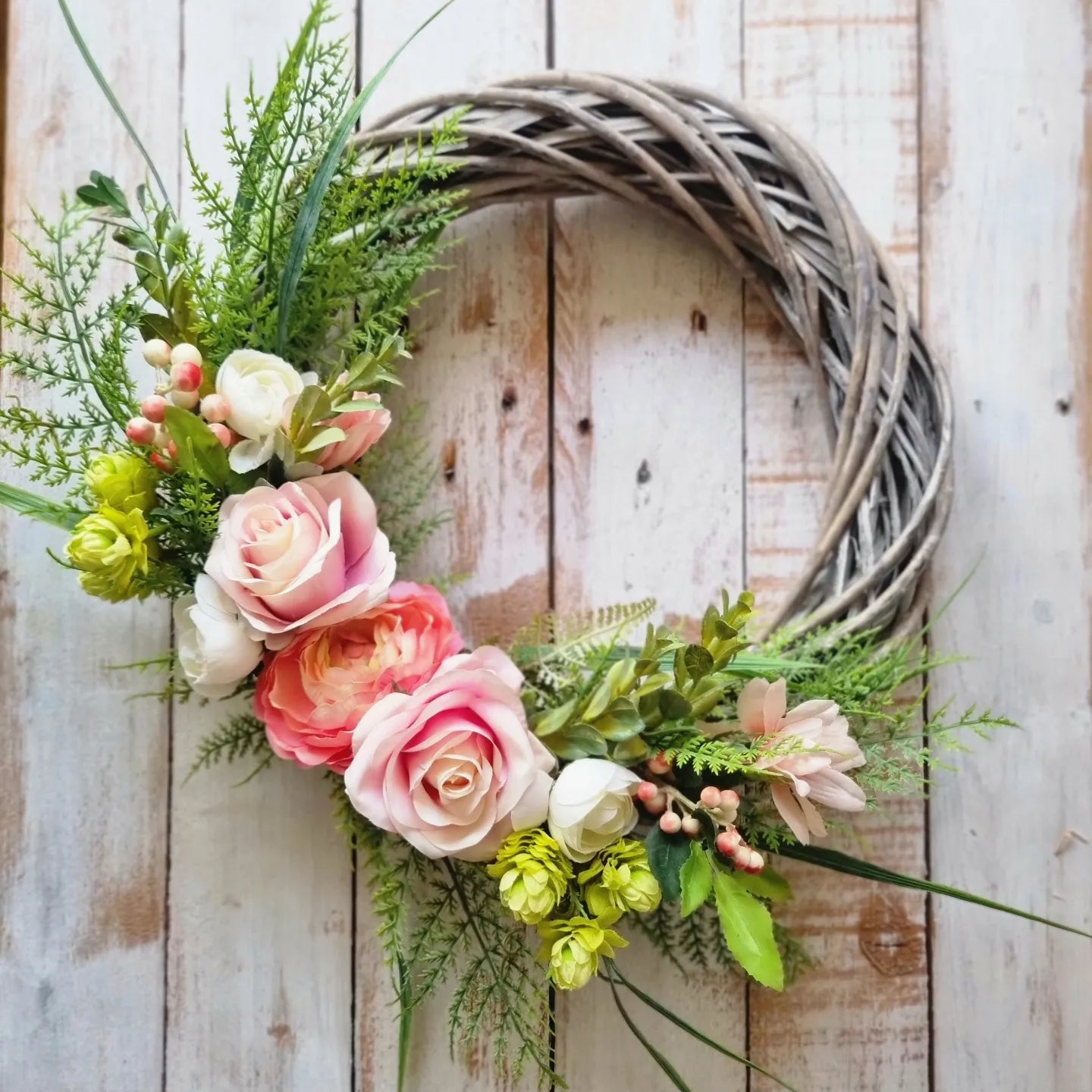 Summer Coral Wreath
