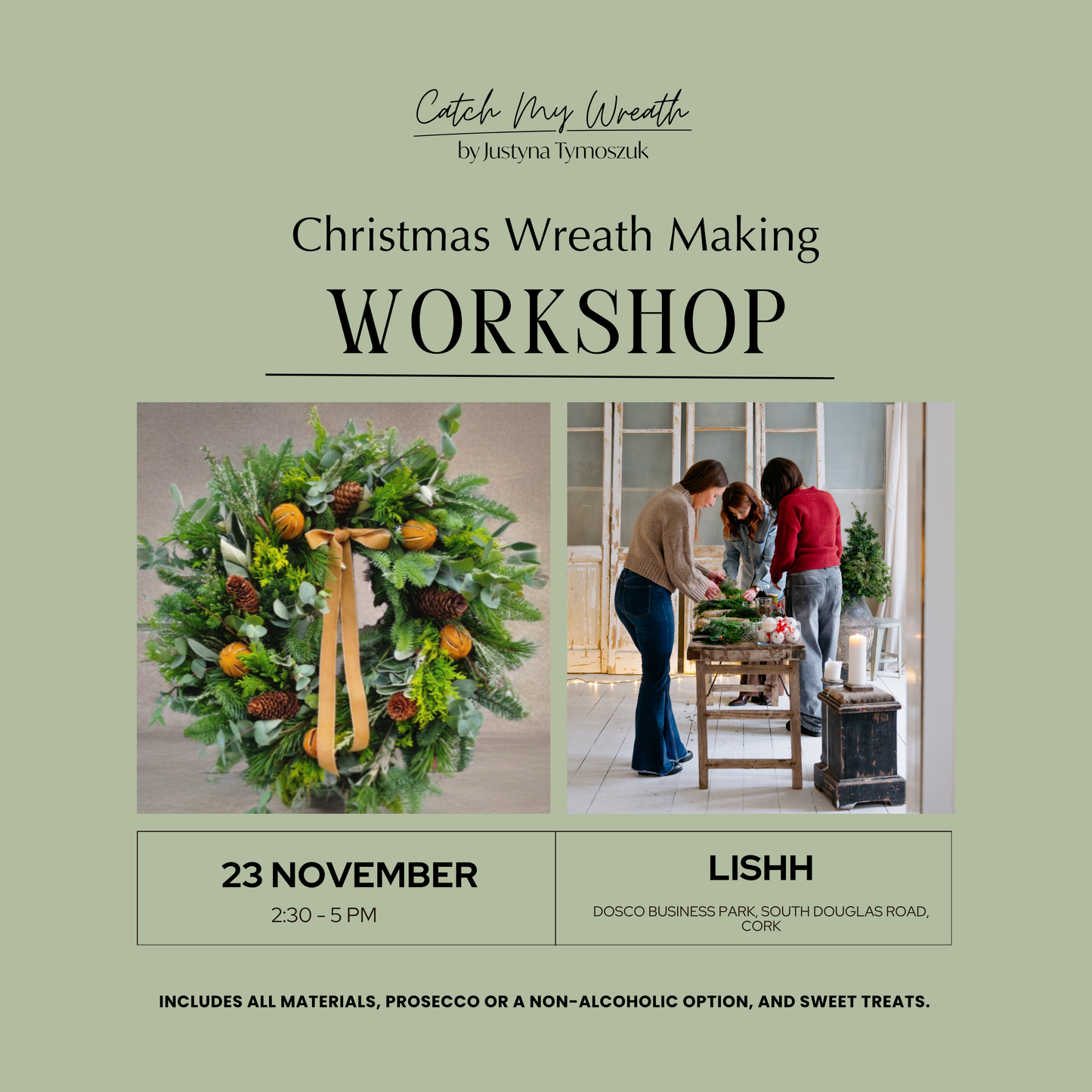 Christmas Wreath Workshop 23rd of November