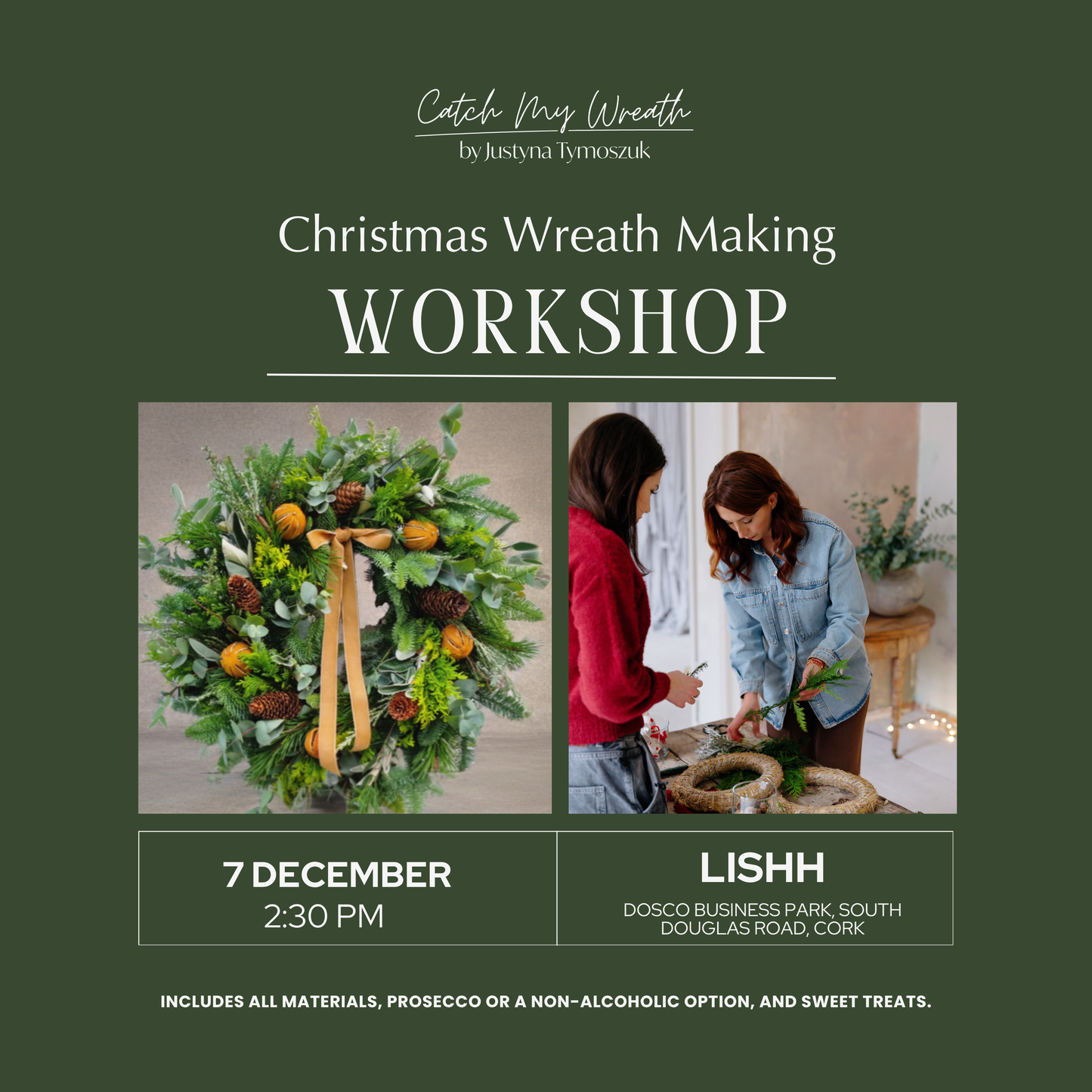 Christmas Wreath Workshop 7th Of December