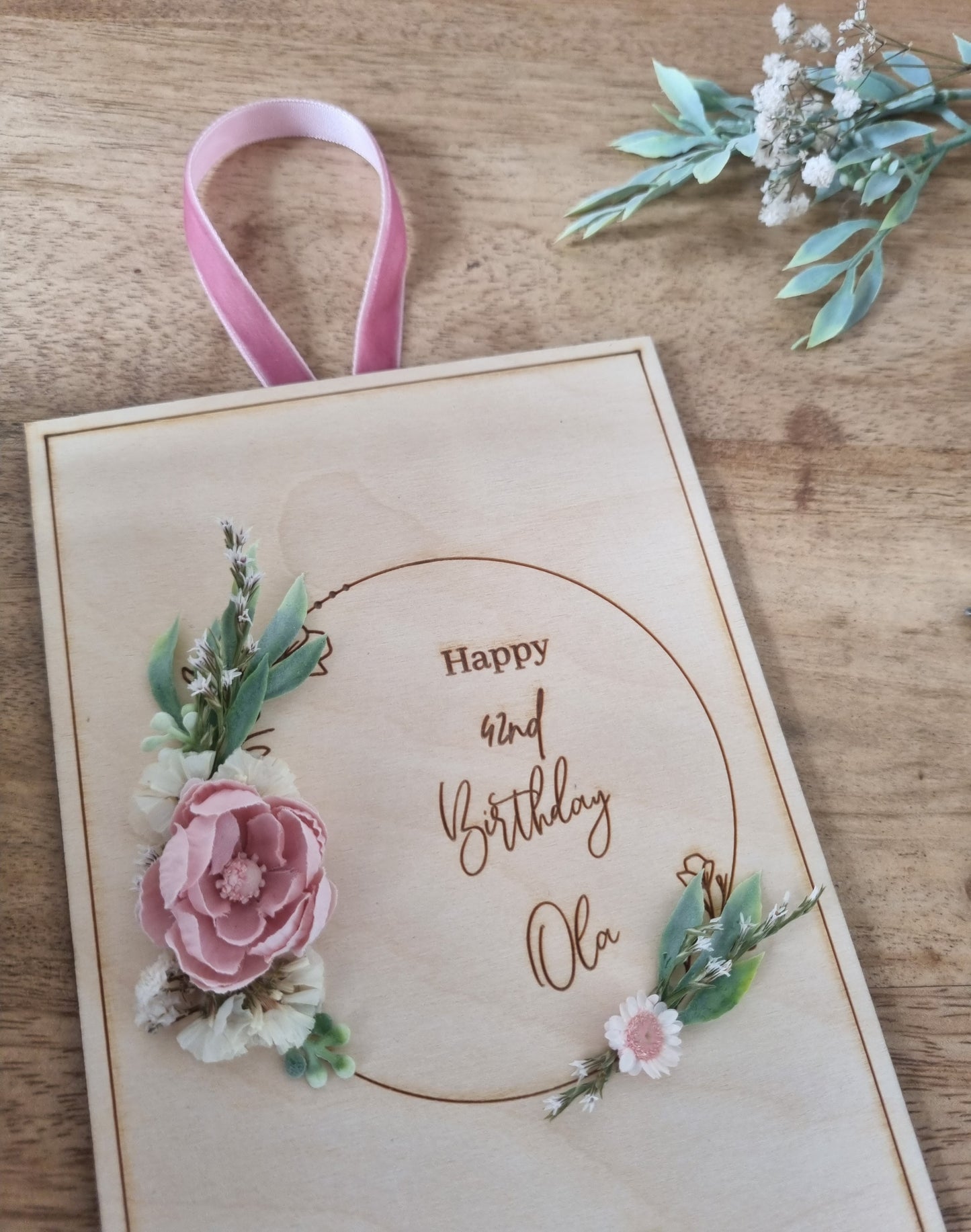Happy Birthday Plaque