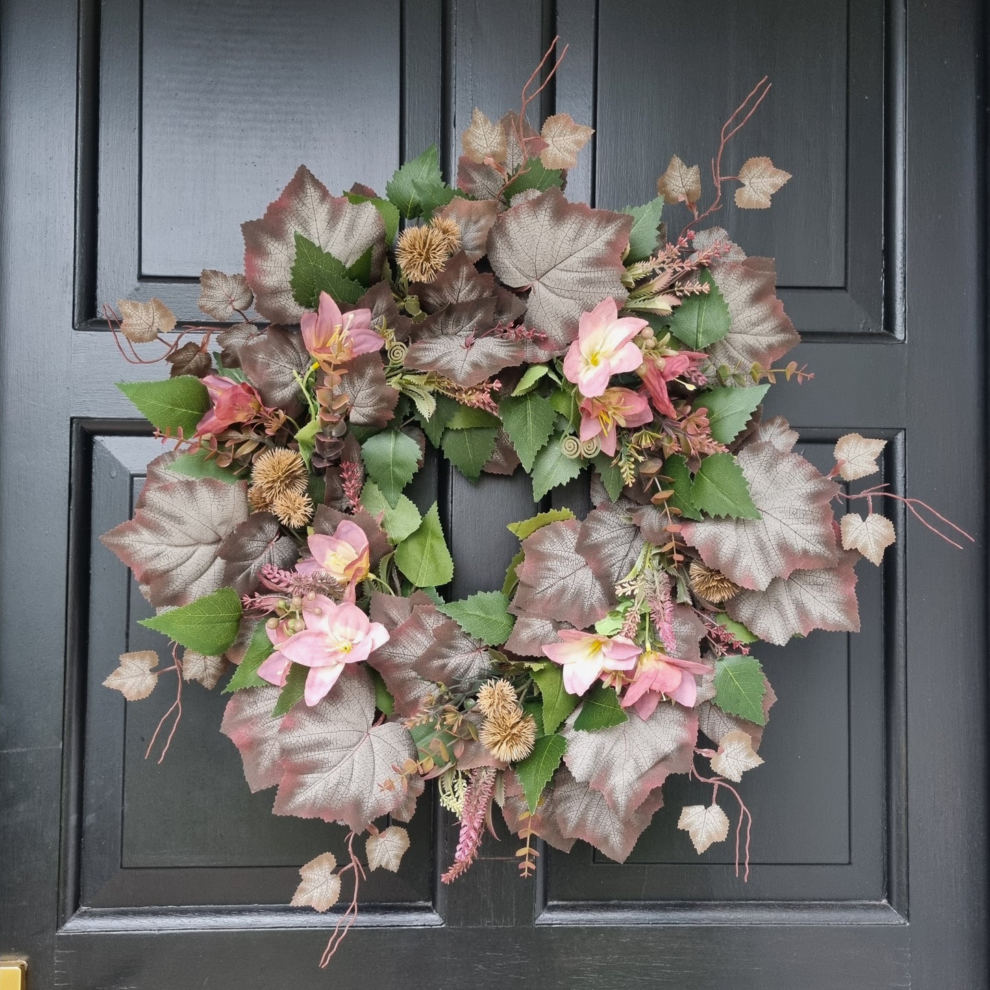 Grape Leaf Autumn Wreath