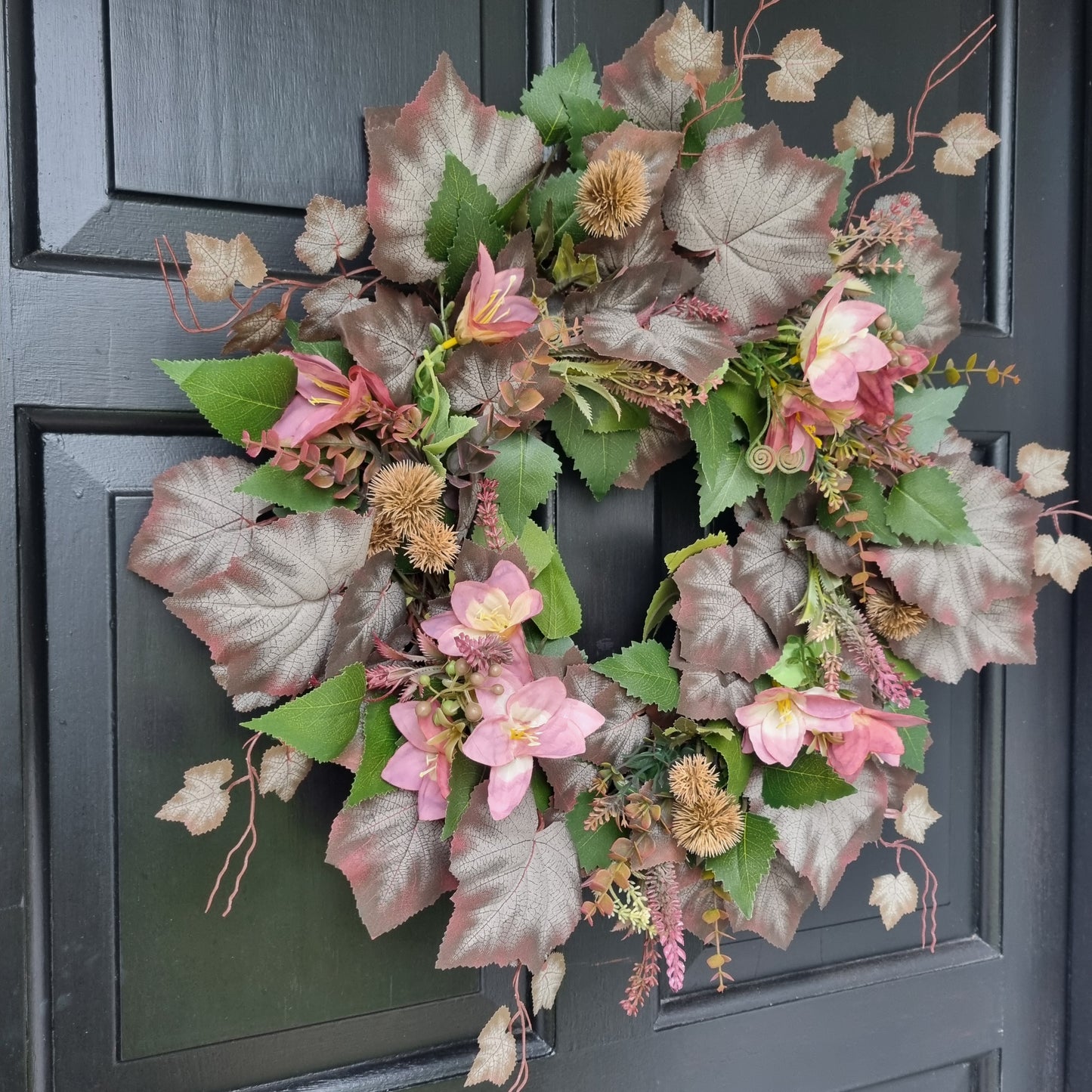 Grape Leaf Autumn Wreath