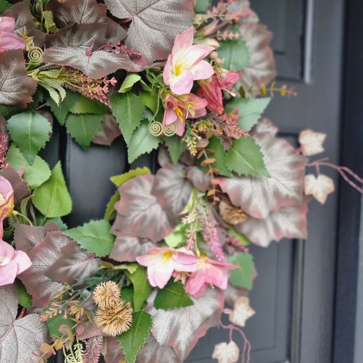 Grape Leaf Autumn Wreath