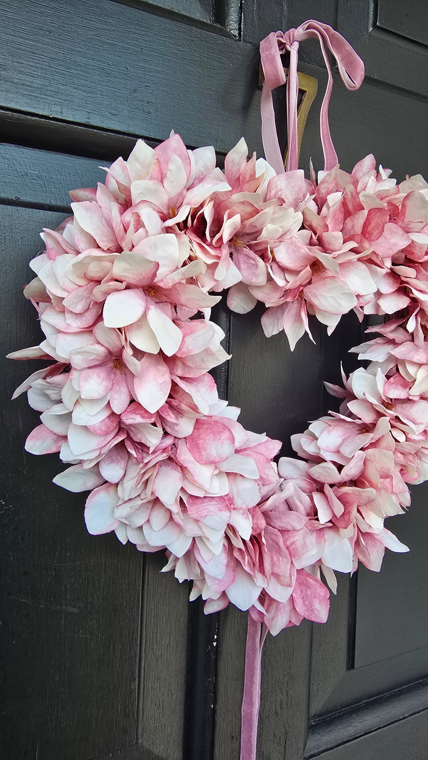 Blush Pink Heart Wreath