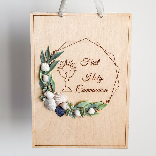 First Holy Communion Plaque - Boy