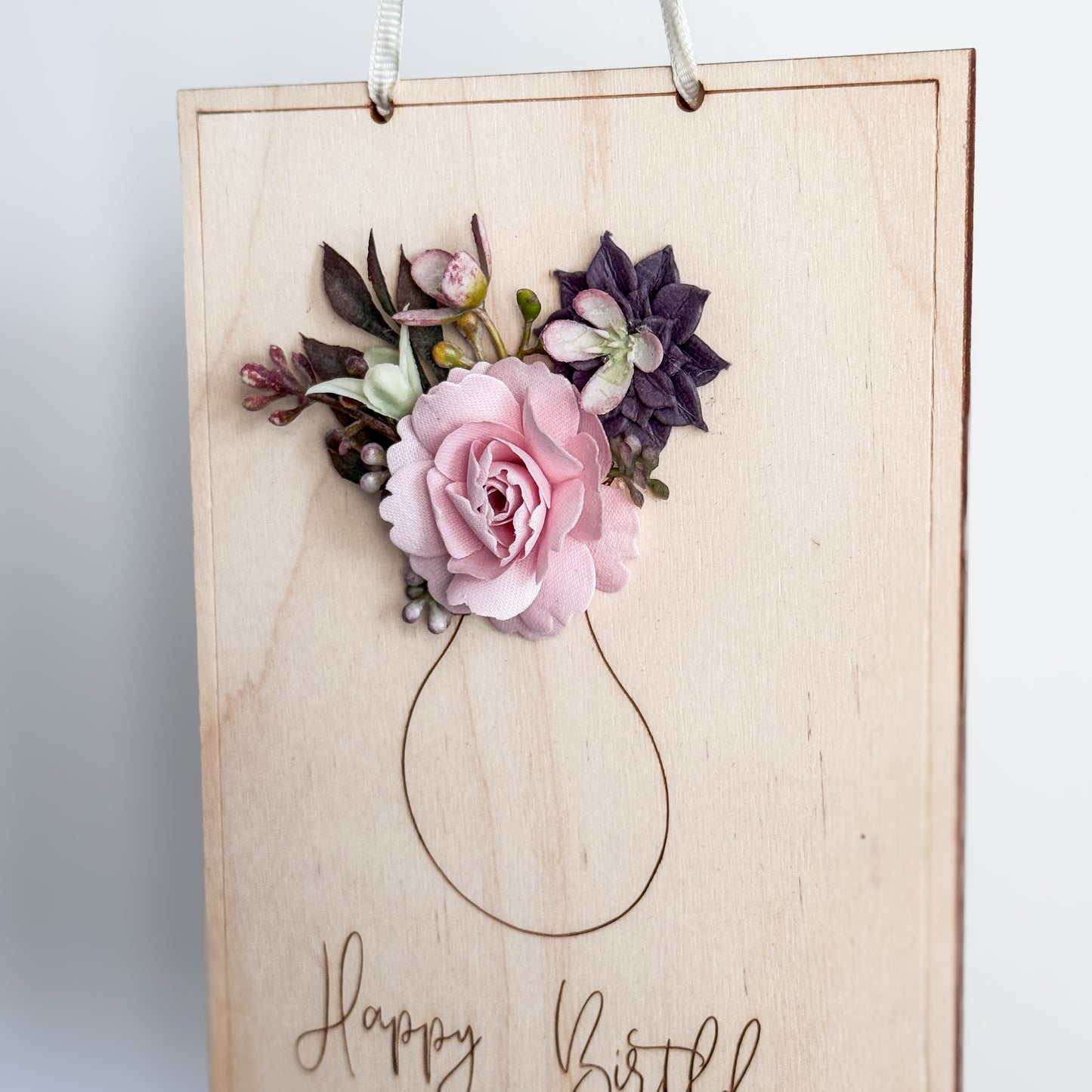 Happy Birthday Plaque