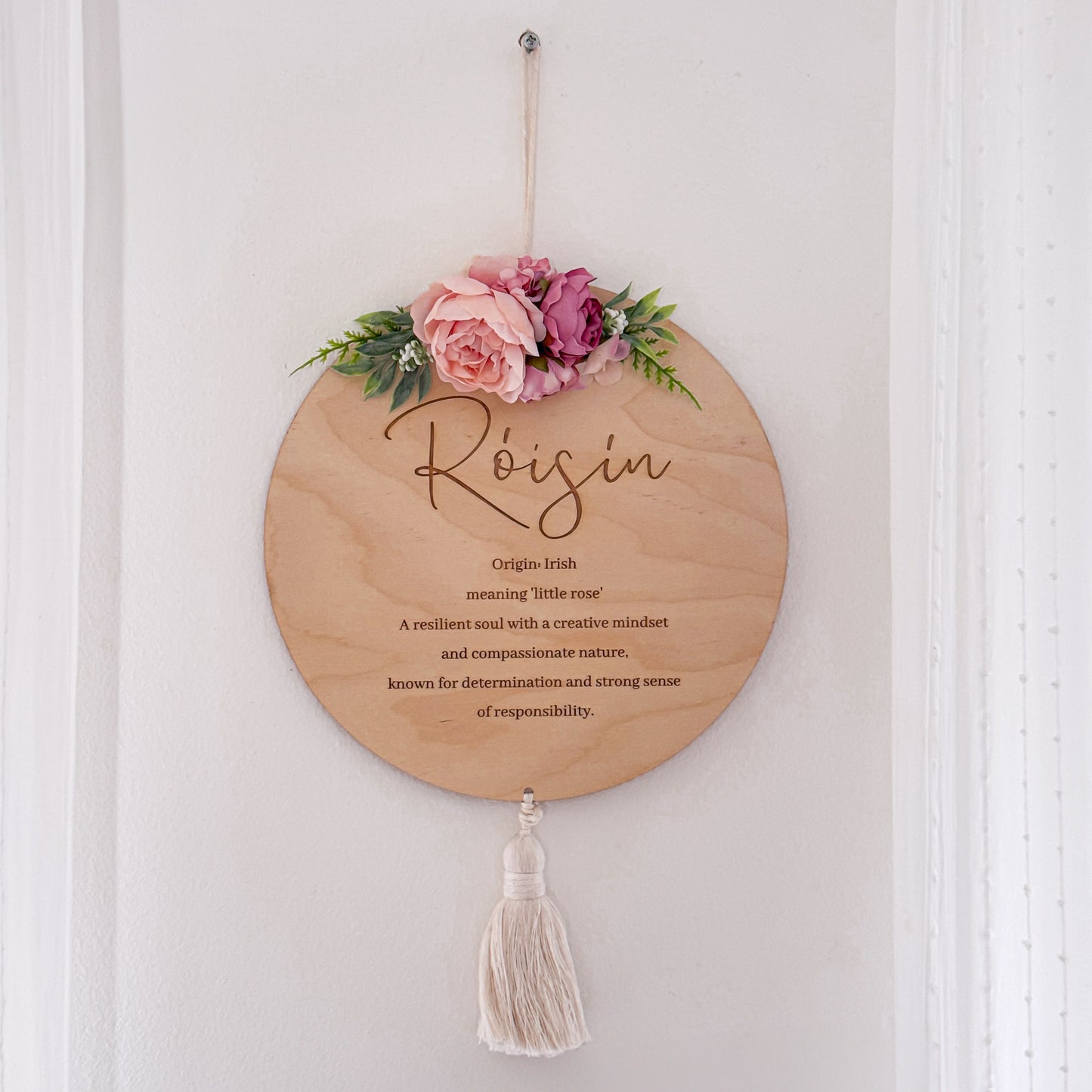 Girl Name Plaque