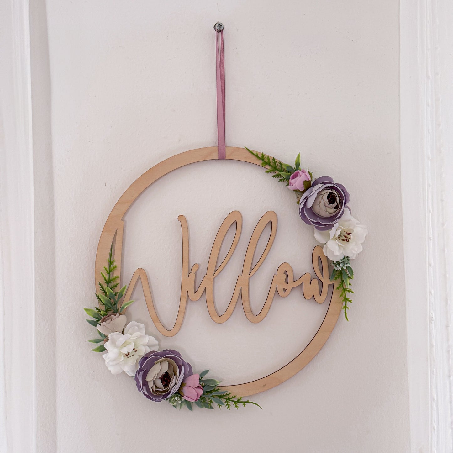 Floral Name Hoops