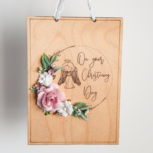 Christening Plaque Girl