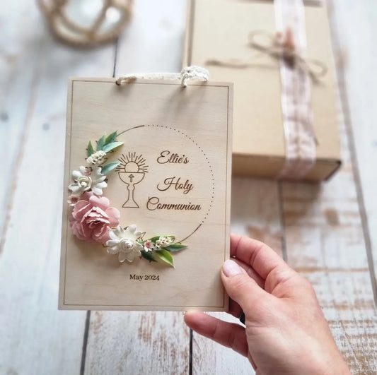 First Holy Communion Plaque - Girl