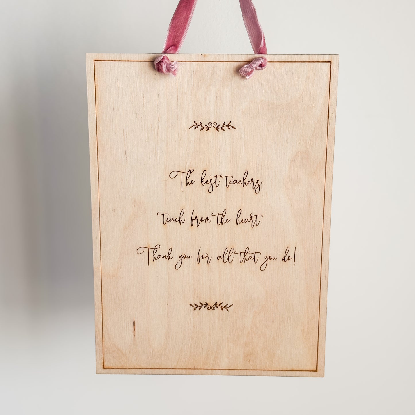 Thank You Teacher Plaque