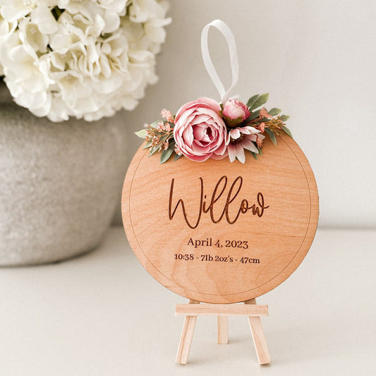 Baby Birth Announcement Plaque