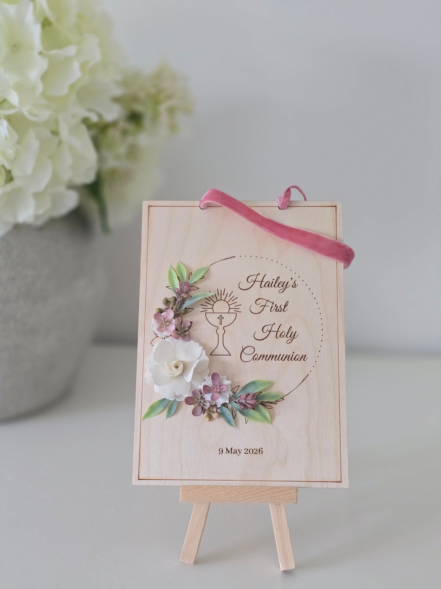 First Holy Communion Plaque - Girl